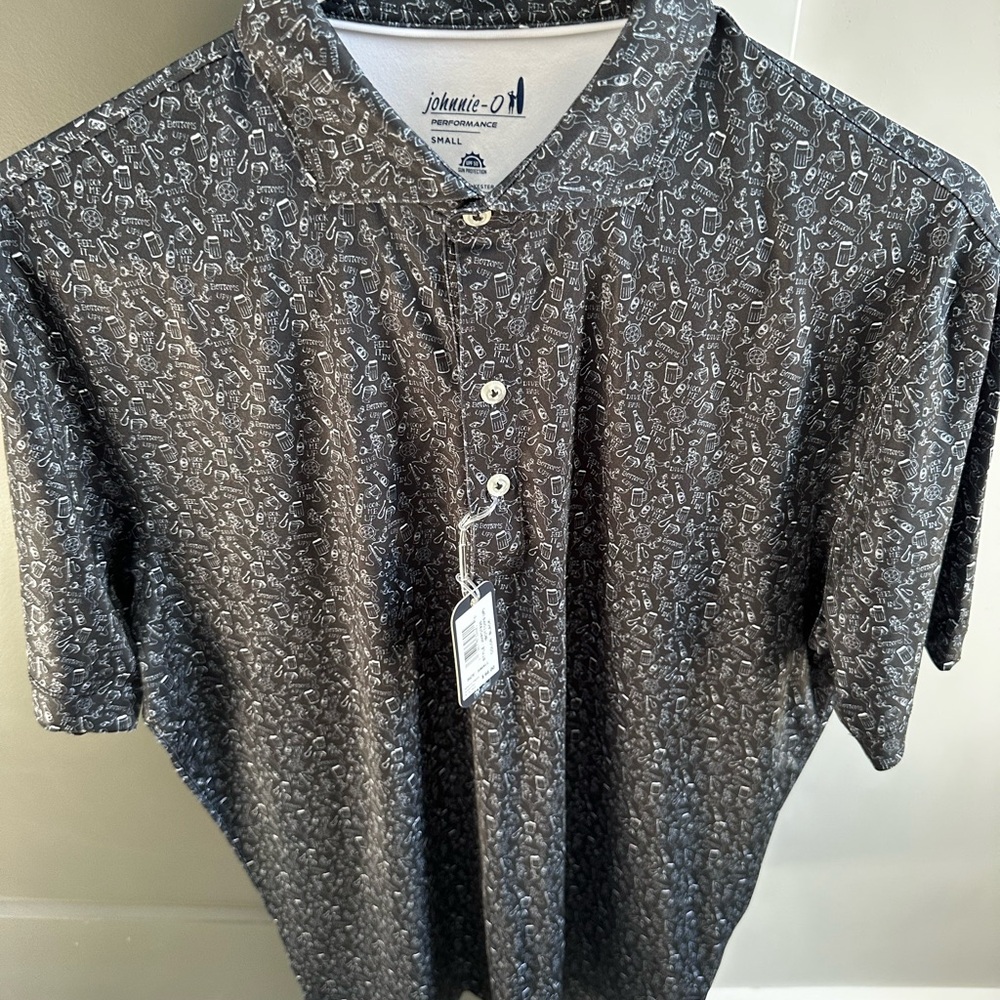 Johnnie-O Black Casual Button Down Shirt